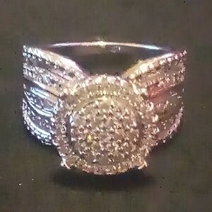 Women's Size 6 Rose gold Sterling Silver 925 CZ ring